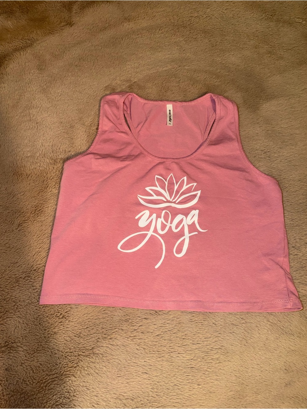 Women’s Pink Yoga Graphic Tank Top